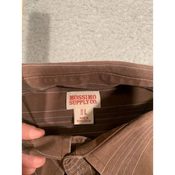 4 Men's Button Down Shirts Striped Collared‎ Nautica Cremieux Large L Business - Picture 7 of 16